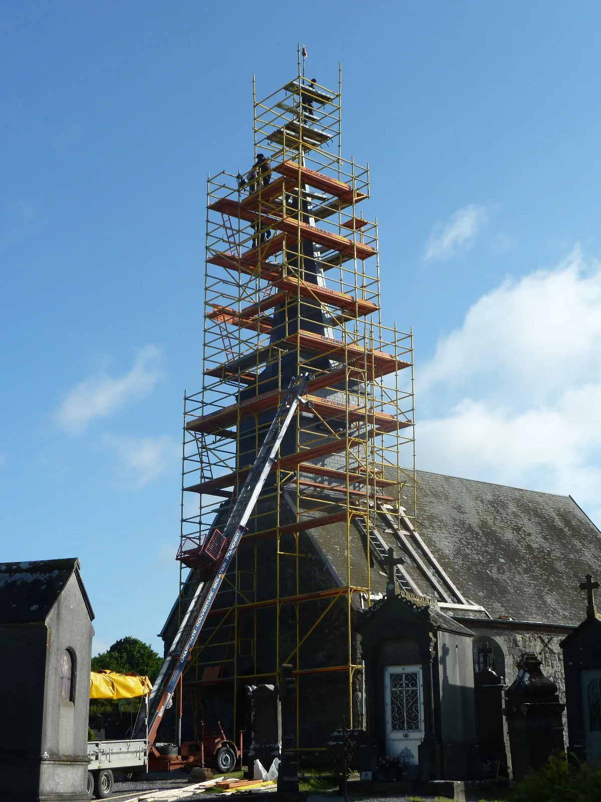 Travaux à l'église de roubaix